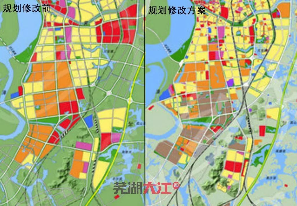 在近日公布的《芜湖市城市总体规划(2012～2030年》修改方案中,城南