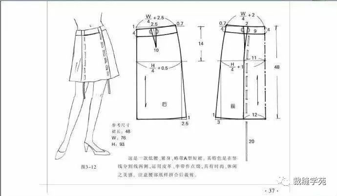 三款小a版半身裙 裁剪图,都很漂亮