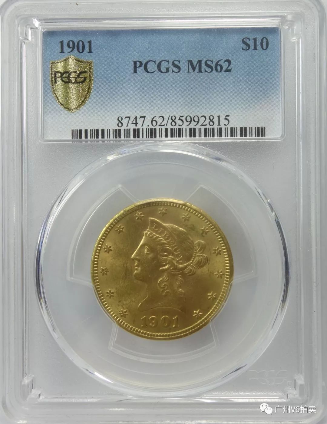 pcgs-ms62-1901年美国金币10元