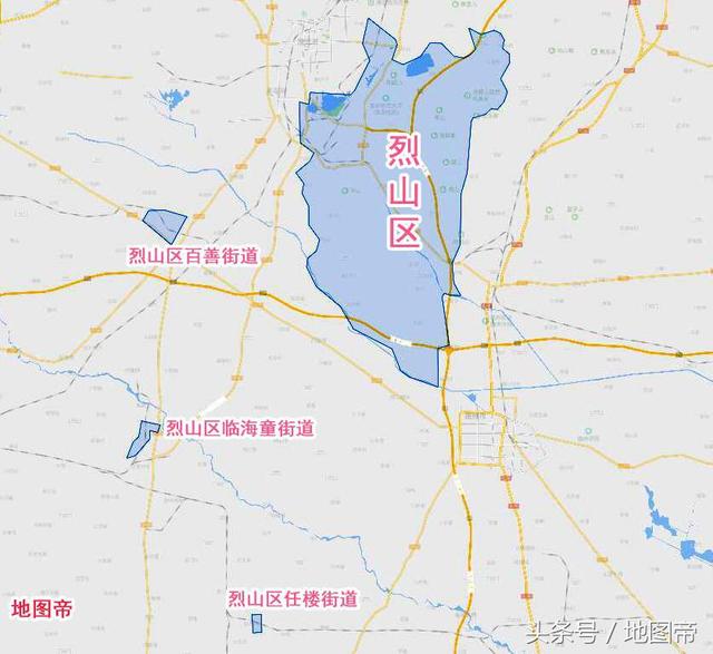 安徽省淮北市辖3区1县,濉溪县内有4块飞地分属两区