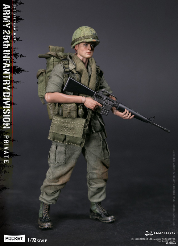 damtoys 1/12 口袋精英系列 – 美国陆军25步兵师 新兵