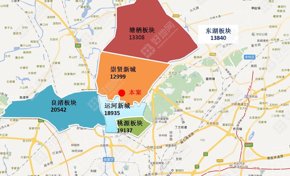 崇贤新城——绕城内最具性价比板块,55亩商住用地7月11日出让