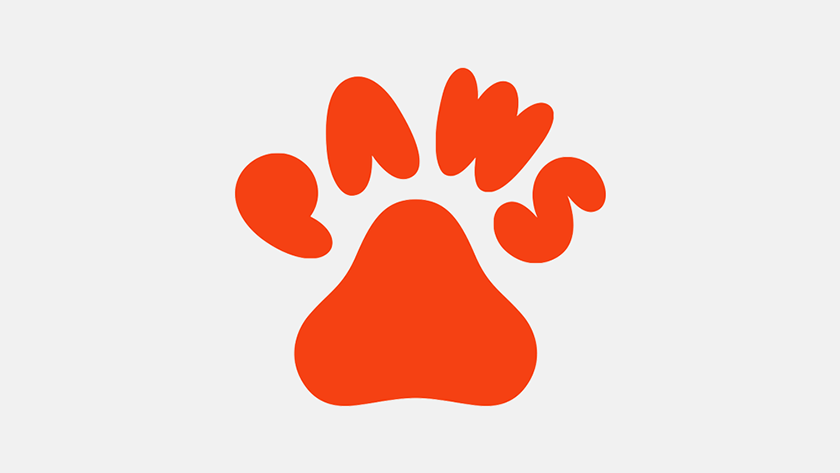 爪子“Paws”狗粮品牌logo设计公布