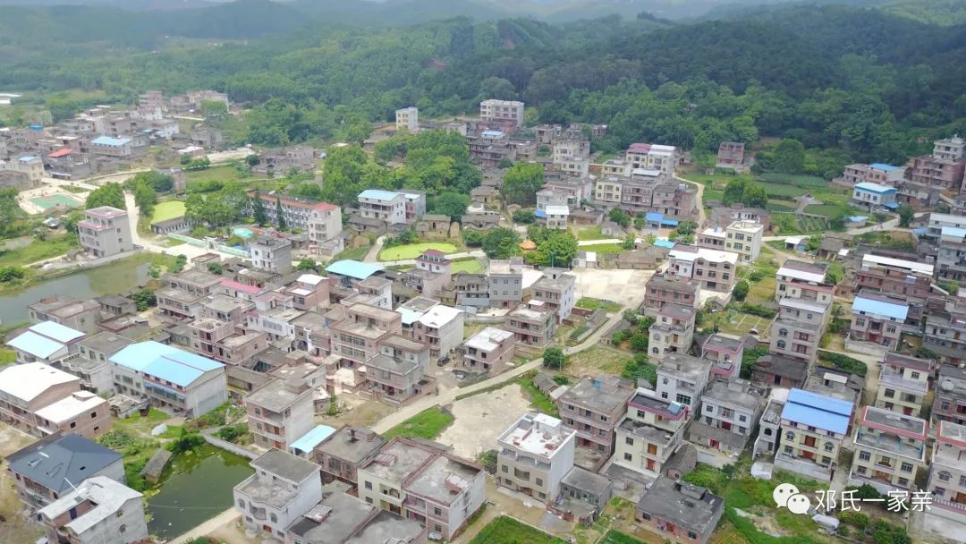 邓村邓人广西横县石塘镇邓村全景风貌