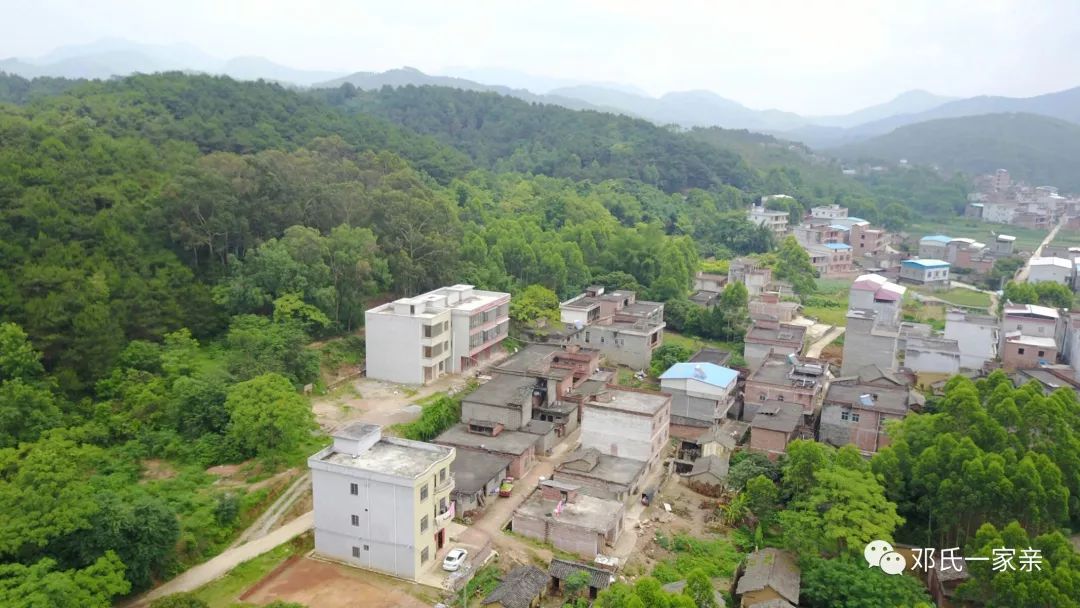 邓村邓人广西横县石塘镇邓村全景风貌