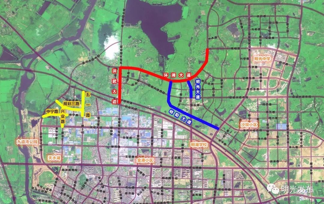 【关注】明光市区将新建9条道路!快看有你家附近的吗?
