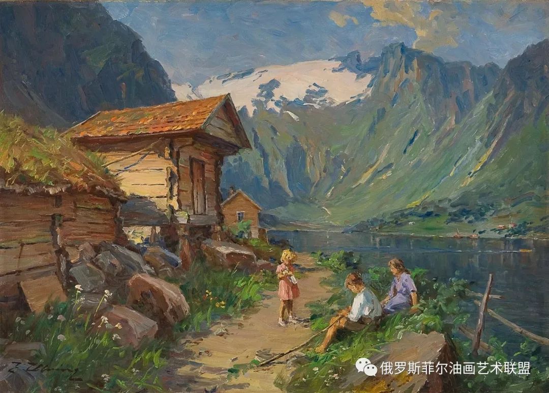 挪威画家埃文·乌尔温风景油画作品欣赏