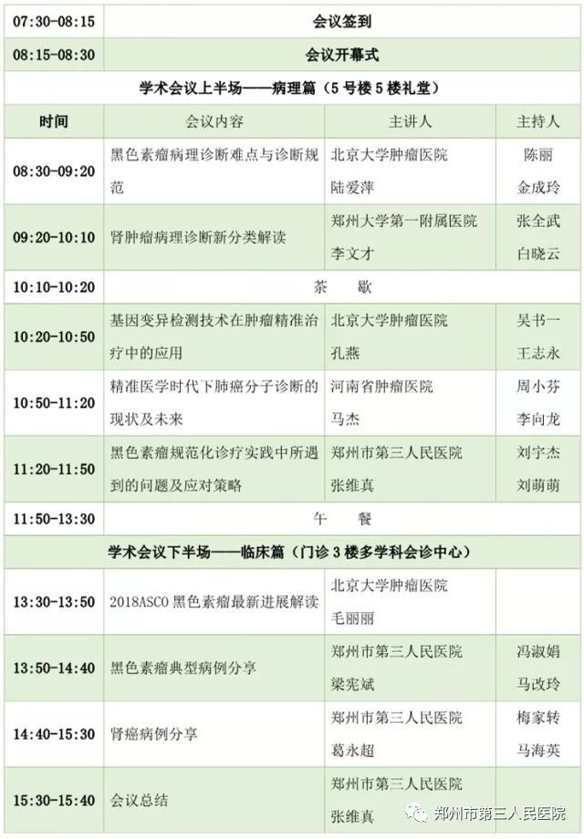 2018肿瘤分子病理新进展暨黑色素瘤肾癌病理诊断研讨