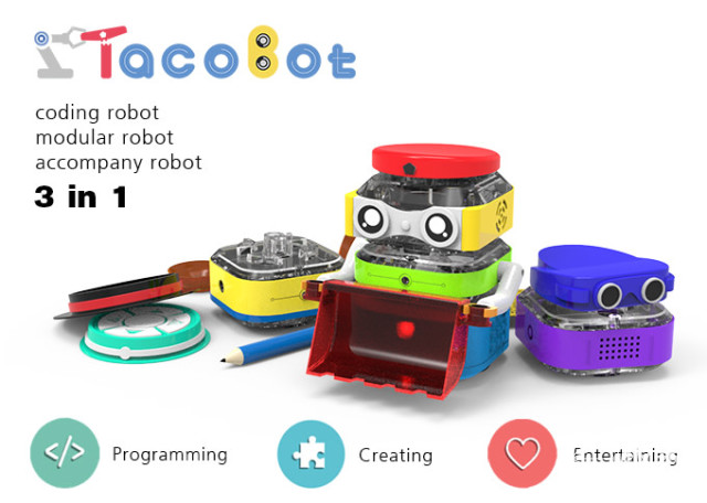 天博官方网站TacoBot机械人：既能讲小说又是乐高玩物(图3)