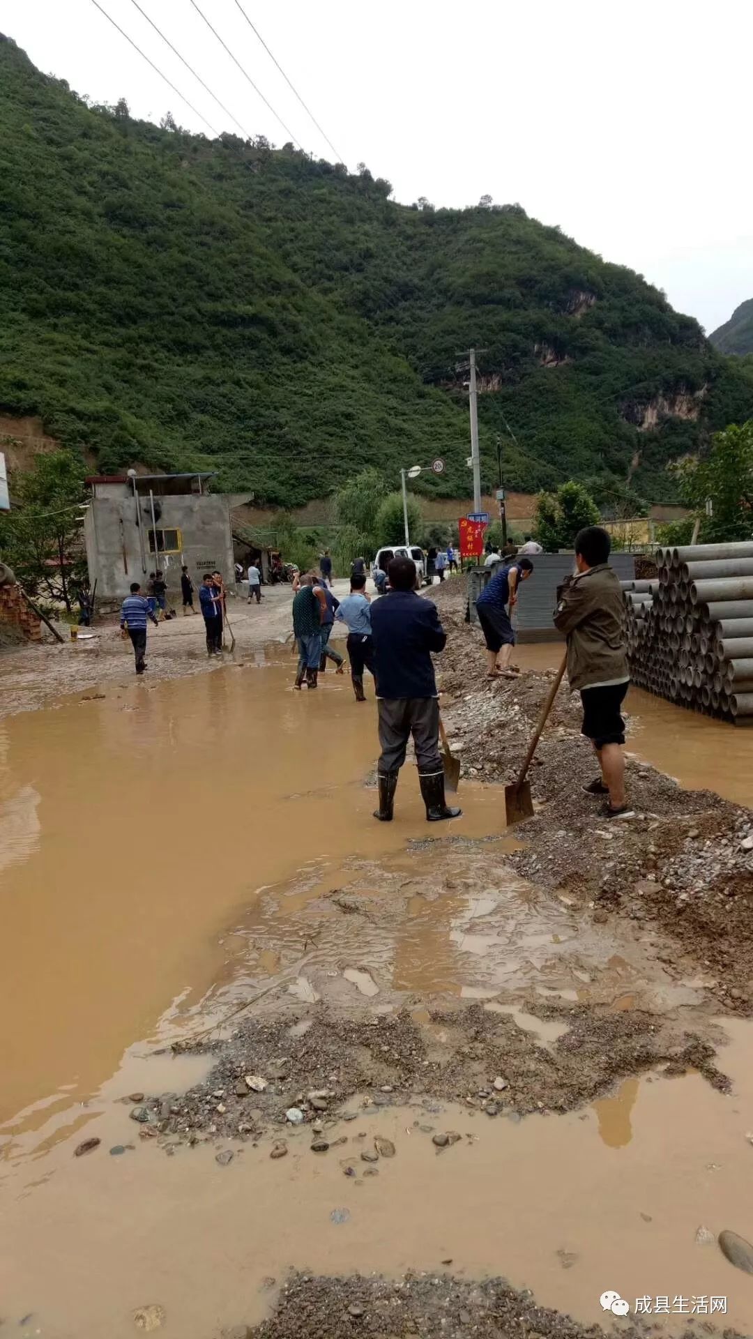 【抗洪抢险】成县苏元镇昌河坝,鸡峰镇,沙坝镇,在行动(现场多图)