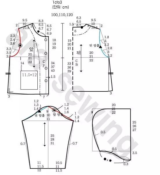 图纸集 | 40张童装外套裁剪图推荐