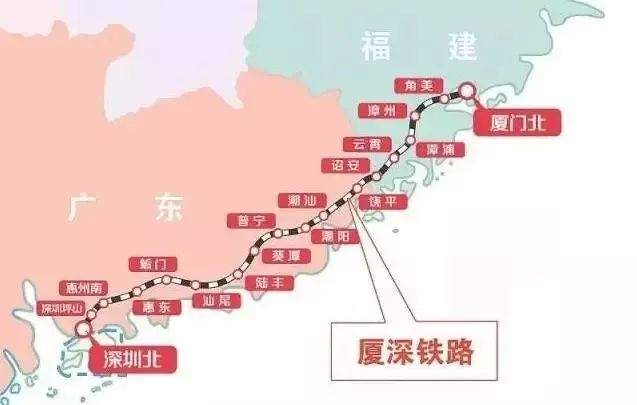 广汕高铁最新线路图图片