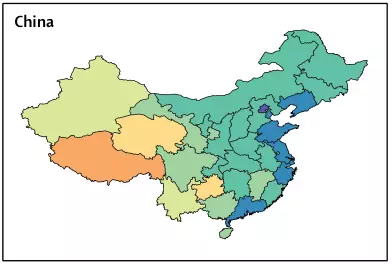 2016年中国haq指数地图图片