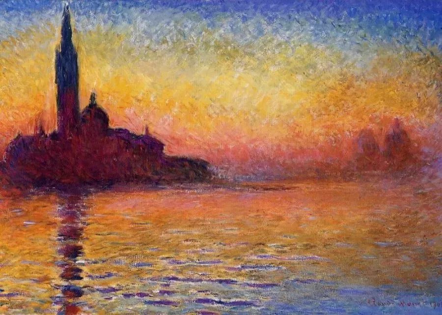 莫奈的"san giorgio maggiore by twilight"