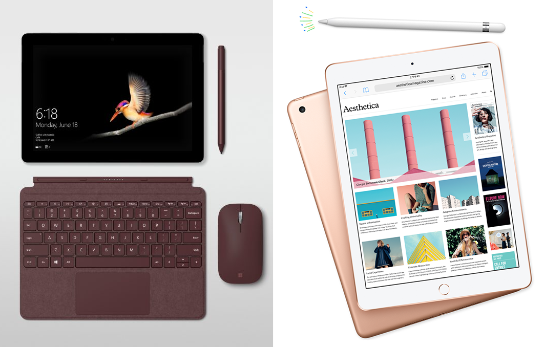 论廉价 微软Surface Go是苹果iPad 6杀手？