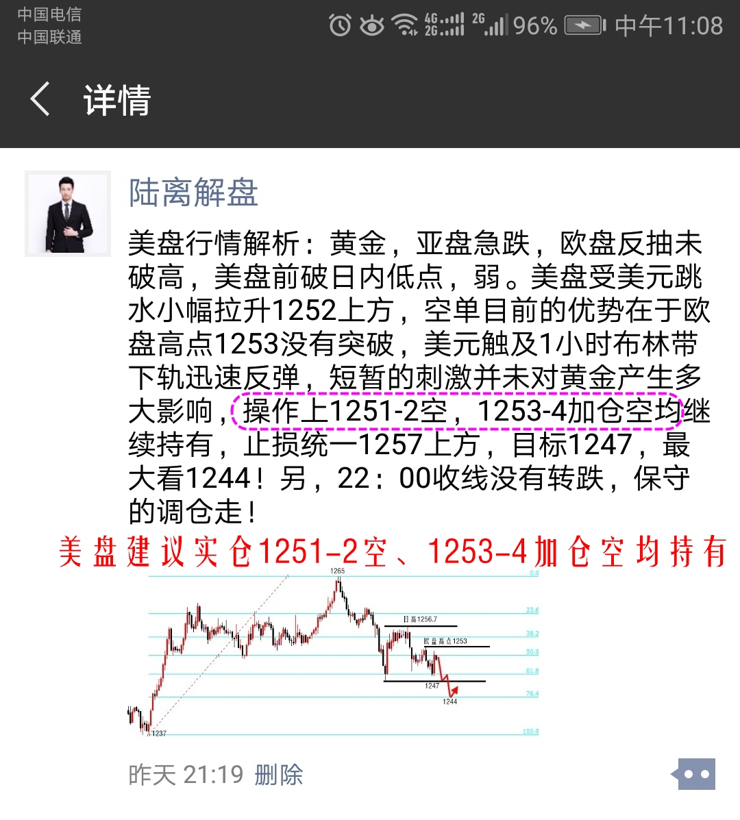 陆离解盘：黄金大阴继续跌，原油超级单边空（附金油解套）！ ..._图1-4