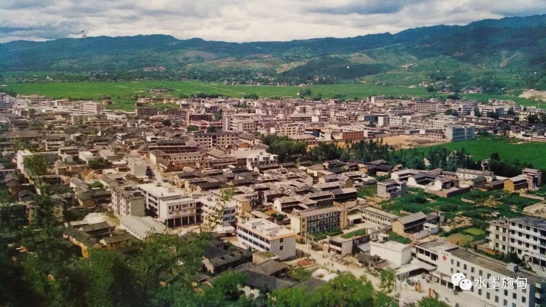 施甸,1963年建县,县城占地面积0.