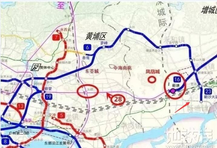 增城地铁23号线最新路线曝光!地铁21,13和16号线也有新消息.