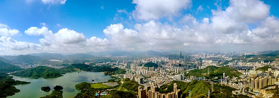 (核心景观:南岭村,求水山景区,中丝园)