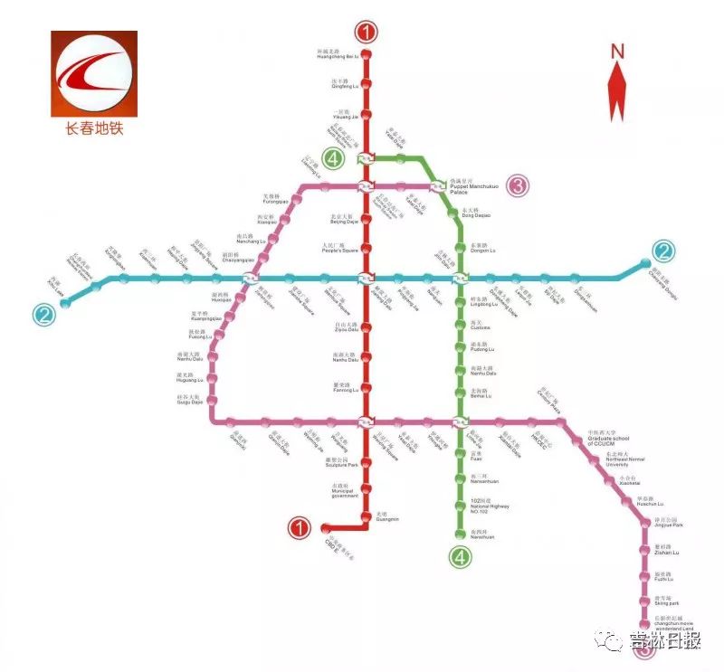 长春地铁2号线"跑图"正式开始 关于地铁2号线的信息都