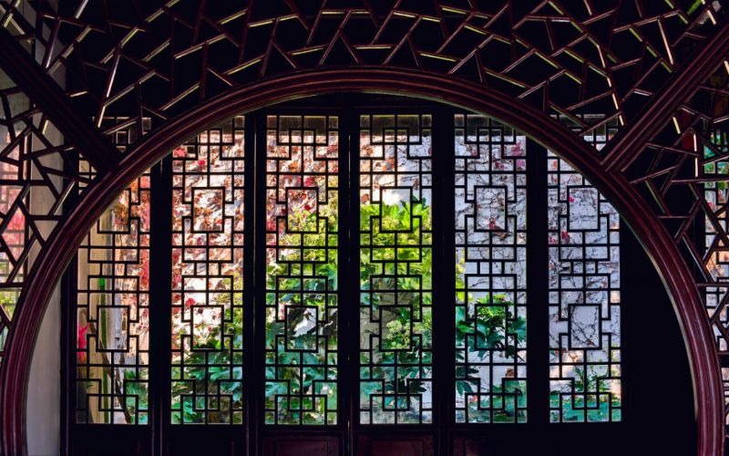 中式门窗——现实与绘画的分界线