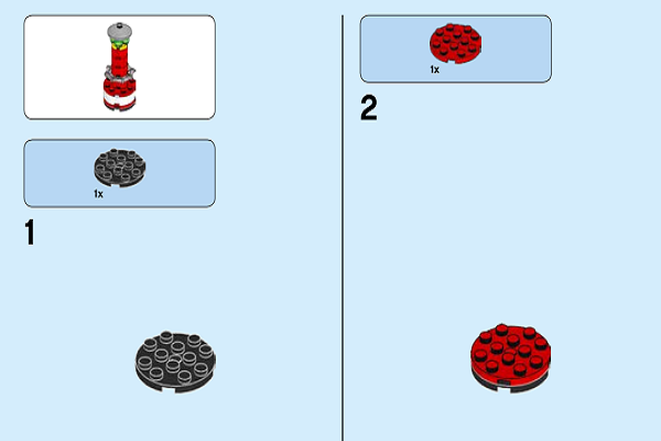 超级简单4个步骤,用乐高搭建海洋灯塔,详细拼装图纸很划算!