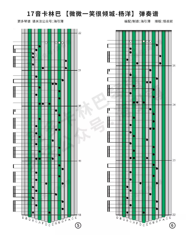 卡林巴琴曲谱冬眠_冬眠卡林巴琴数字琴谱(3)