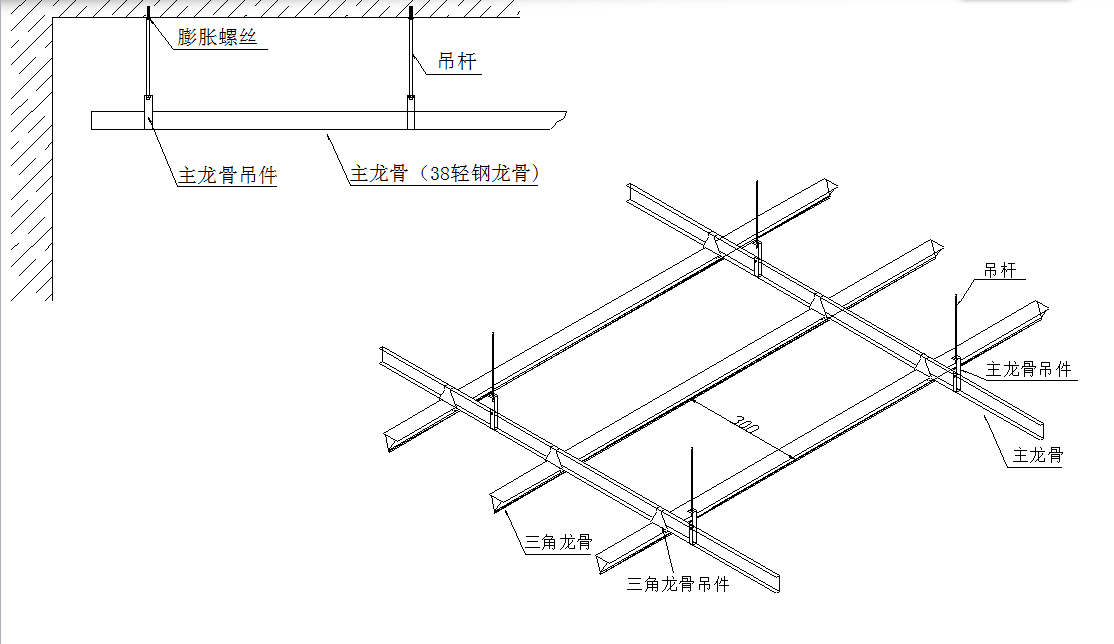 2,功能型电器(取暖,换气,照明,射灯等) 3,辅料配件(38主龙骨,三角龙骨