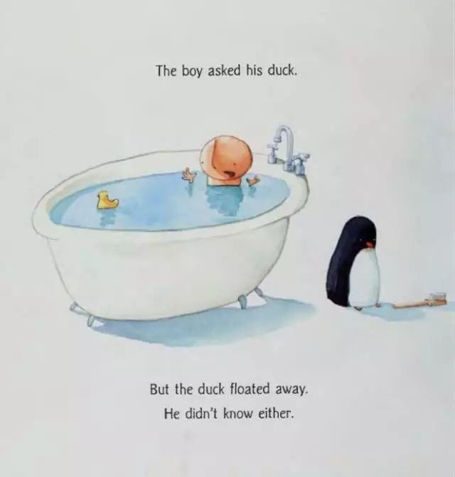 but the duck floated away. he didn"t know either.