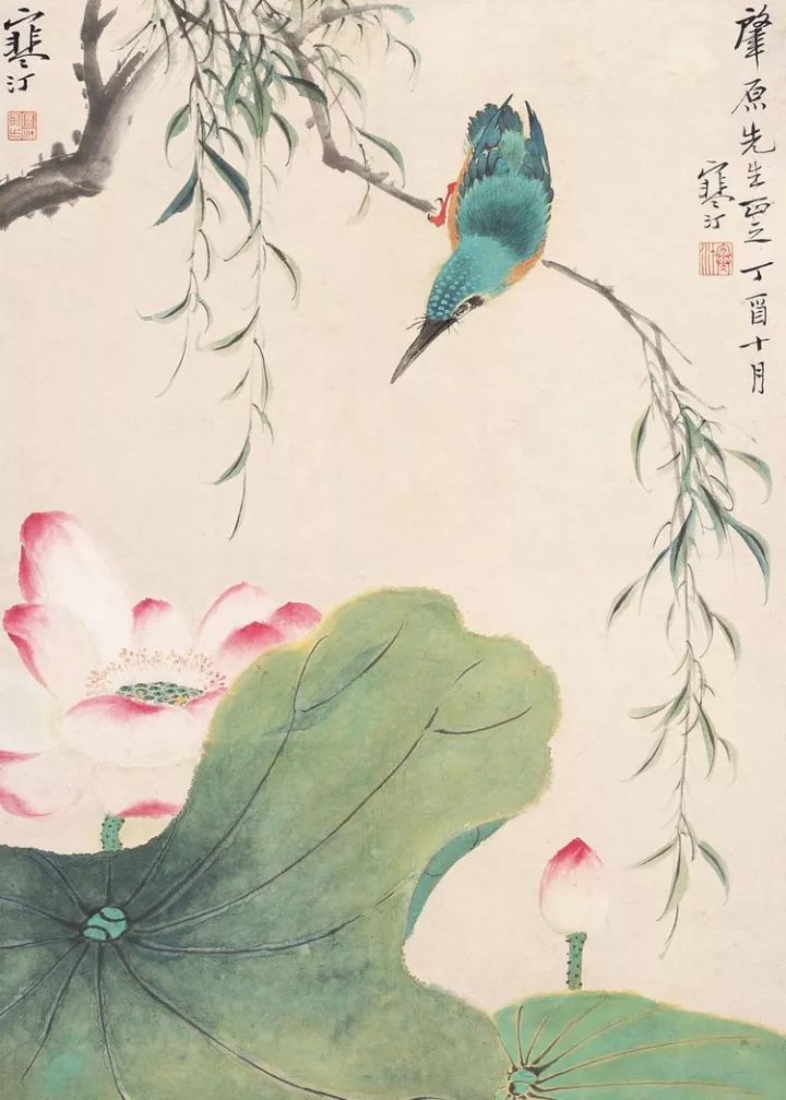 江寒汀花鸟画欣赏