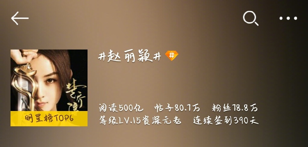 去年今日:赵丽颖微博超级话题阅读量突破500亿!