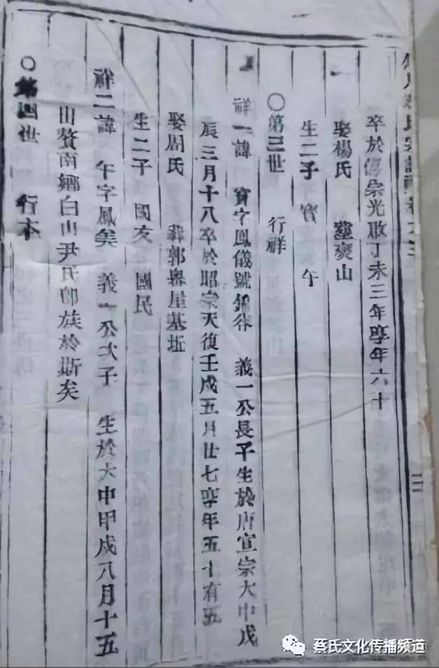 黄岩(古时黄岩)境内只要稍有点名的蔡氏先人都统归到蔡荣名的家族中去