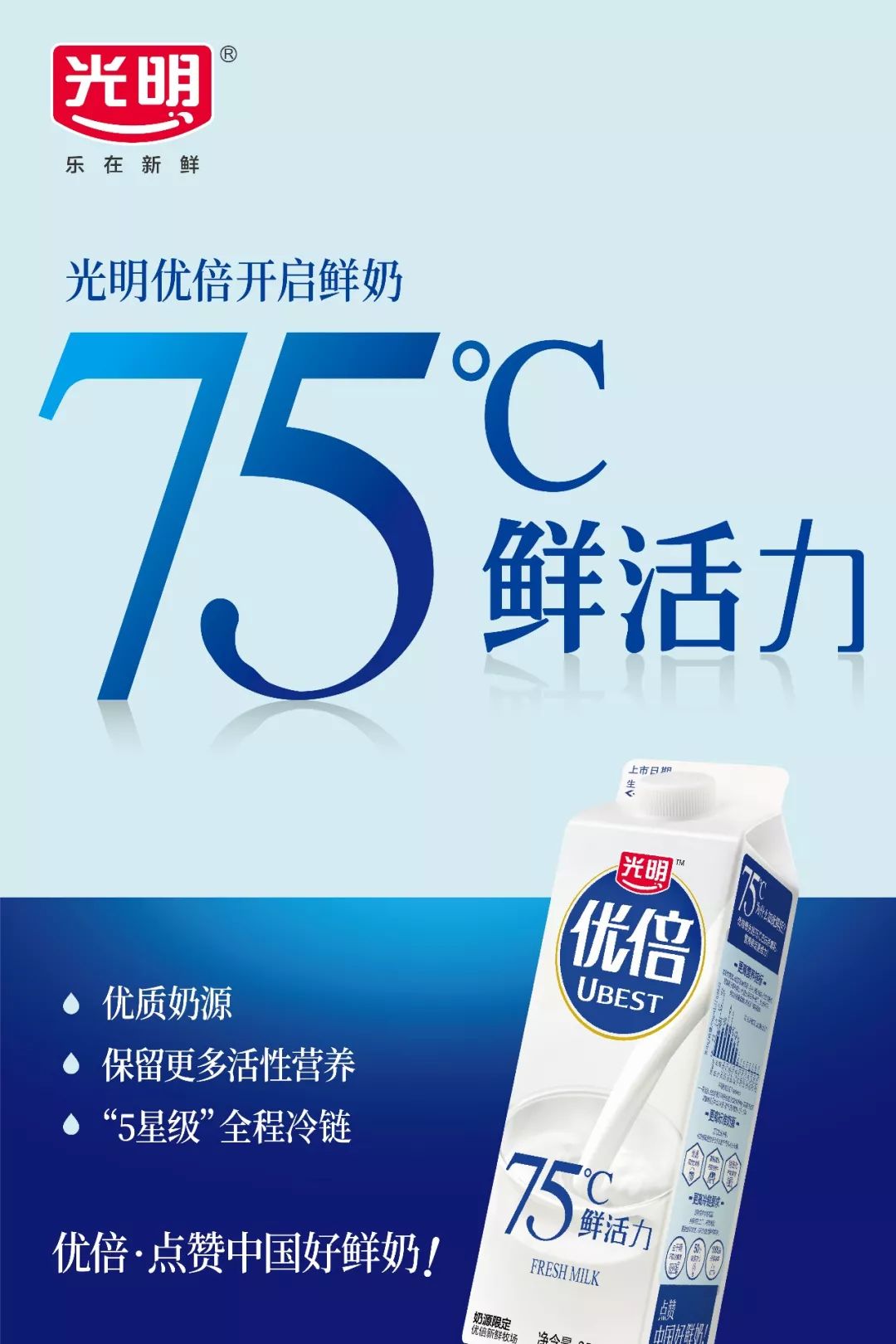 即可购买优倍获取75°c鲜活力