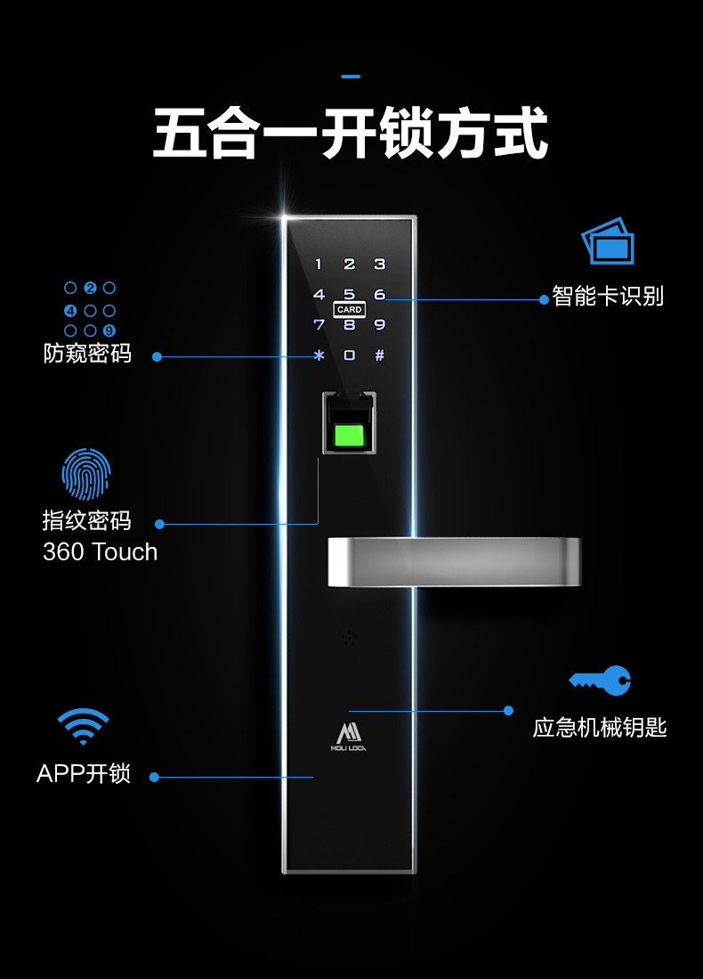 陕西摩力指纹锁"品智"锁在!