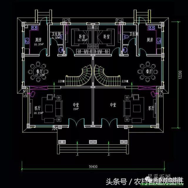 4款双拼农村建房别墅,户型选的好,兄弟和睦父母乐呵呵