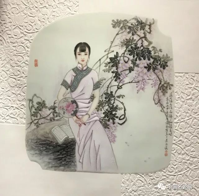 范丽霞:瓷上仕女多婀娜