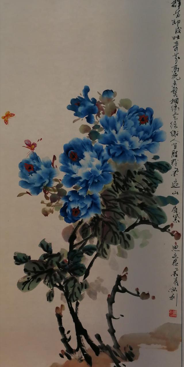 当代实力派花鸟画家曹洪利先生写意牡丹画欣赏