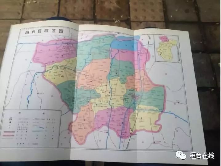 一九九〇版《桓台县志》中桓台县地图,上世纪八十年代