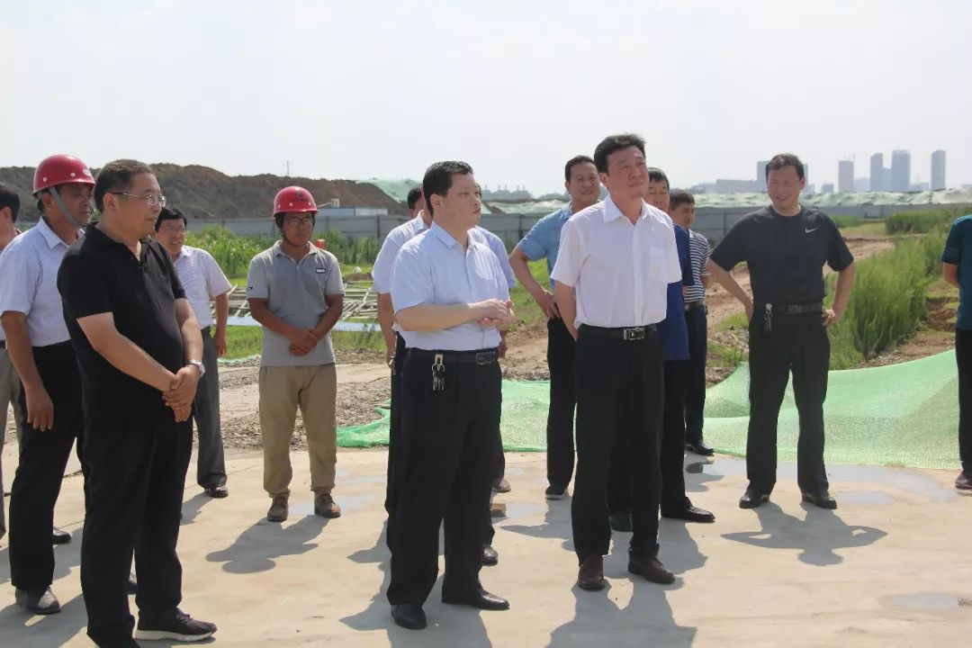 7月15 日,临沂市委常委,兰陵县委书记任刚调研兰陵县部分重点项目.