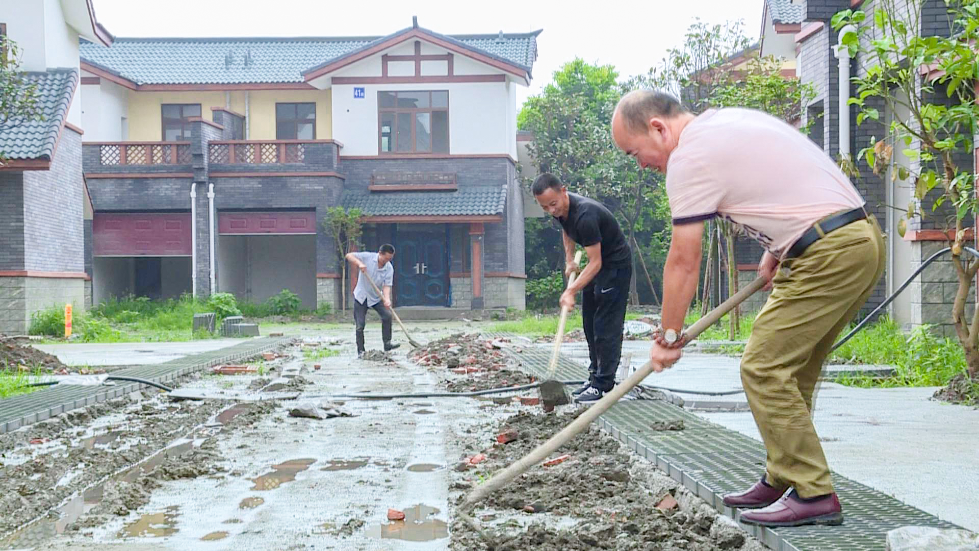 彭镇木樨苑建设稳步推进新村面貌已呈现在双流彭镇木樨苑幸福美丽新村