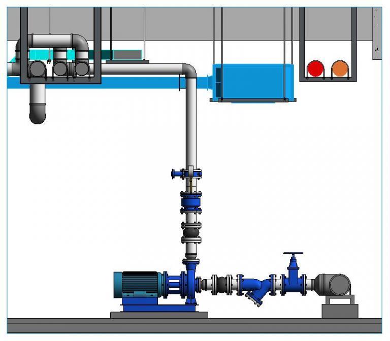 bim模型水泵房全套设备族,阀门,附件,支吊架套装revit