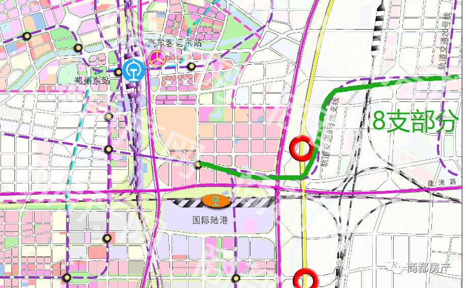 11/12/20/22号线的最新走向,及轻轨1号和2号线的规划:▼滨河国际新城