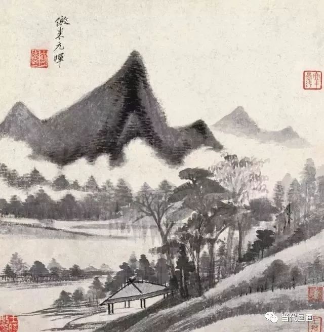 他以禅宗喻画,把绘画也分为了"南北宗",建构了以南宗文人山水画为绘画