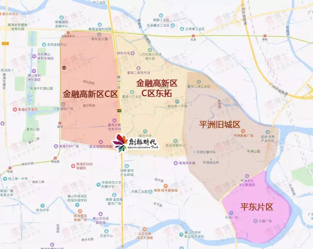桂城中心区核心片区规划 广东金融高新区c区