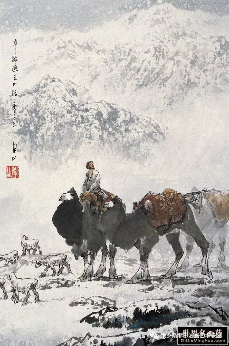 意境深沉中国画家李山国画作品欣赏