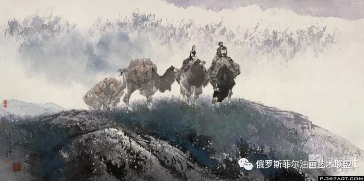 意境深沉中国画家李山国画作品欣赏