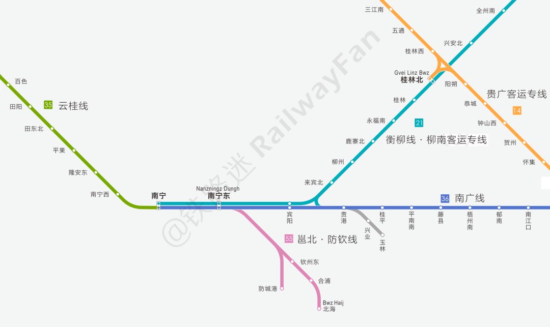 最新的中国高铁线路图20187