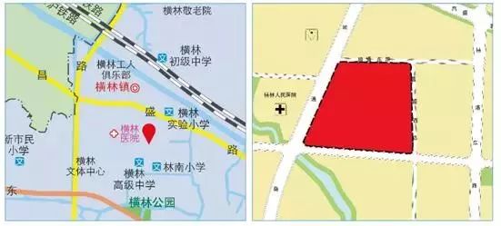 中吴大道南侧,地处横林镇区核心区域,地块规划出让面积71859