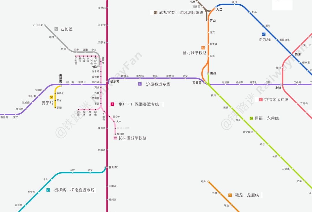 这是最新版的 中国高铁动车运营线路示意图(更新至2018年7月,包括