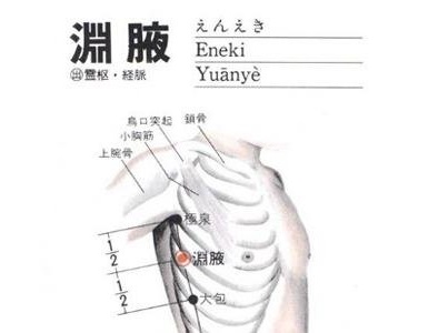 渊腋穴位置图和功效作用